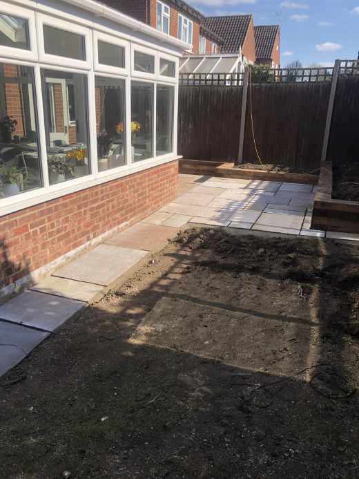 making a patio